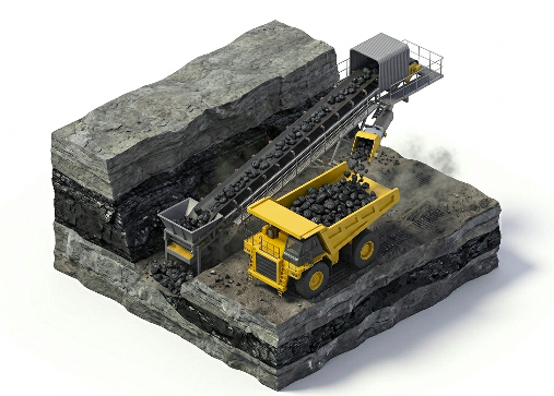 3D truck with coal
