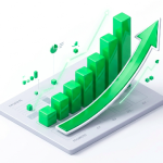 3D green graphic Bar