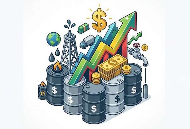 3D oil price increase